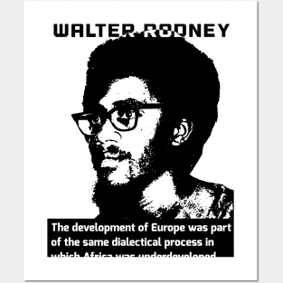 How Europe Underdeveloped Africa Walter Rodney Quote Black White Posters and Art